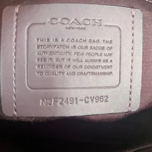 Coach Black Pebbled Leather Medium Rowen With Gold Hardware - Picture 6 of 7